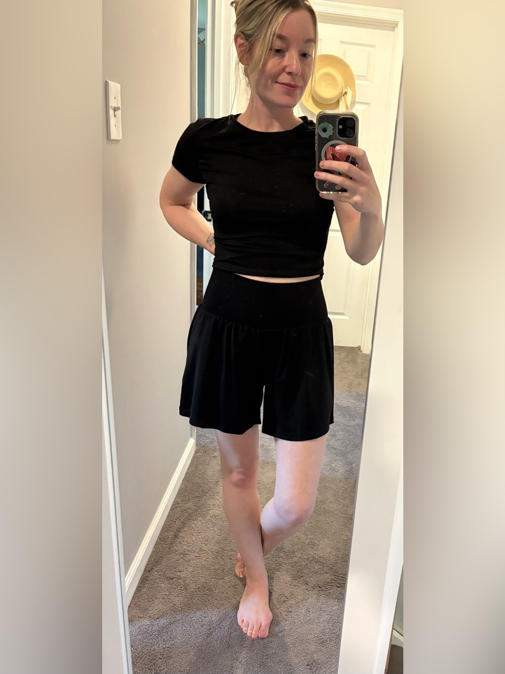 HALARA Black Women's Flowy Athletic Skort - NWOT